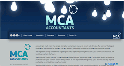 Desktop Screenshot of mcaaccountants.com.au